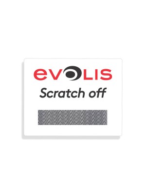 Cinta Evolis RCT018NAA Monocromatico Scratch Off - 1,000 impresiones